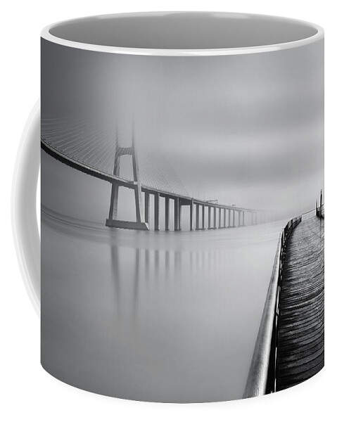 Lisbon Coffee Mug featuring the photograph Vanishing by Jorge Maia