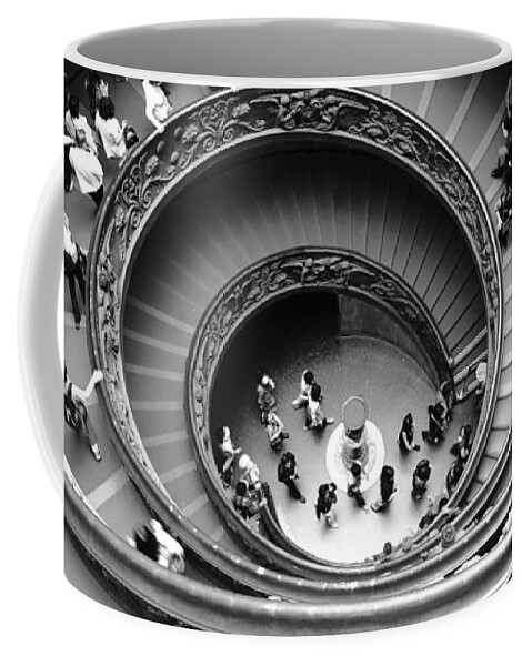 Vatican Museum Coffee Mug featuring the photograph Vatican BW by Stefano Senise