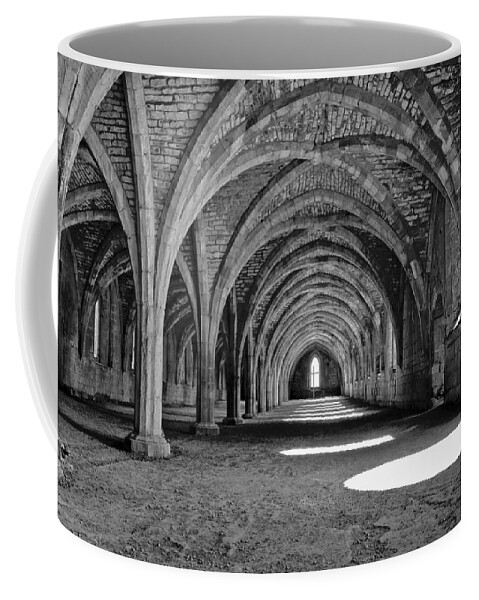 Monochrome Photography Coffee Mug featuring the photograph Vaults. by Elena Perelman