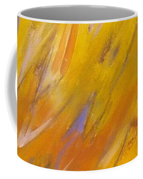 Gold Yellow Coffee Mug featuring the painting Veld by Pilbri Britta Neumaerker