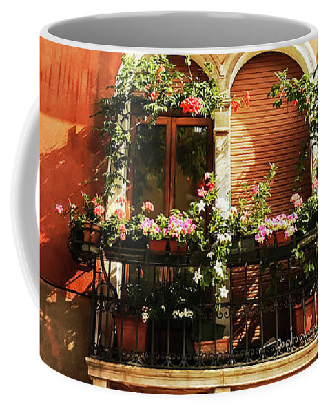 Venice Coffee Mug featuring the photograph Venetian Windows by Alessandro Della Pietra