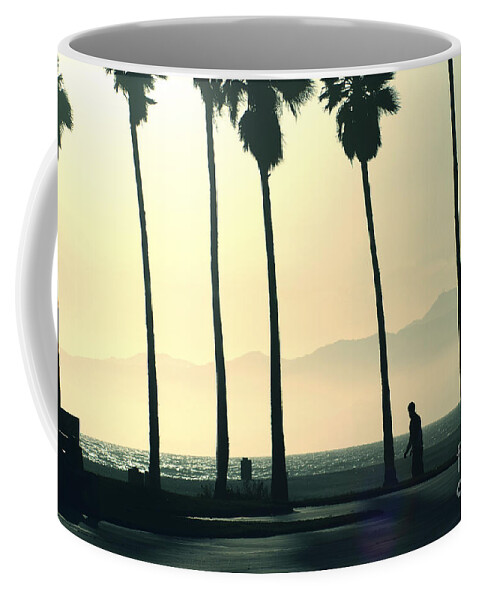 Background Coffee Mug featuring the photograph Venice beach California by Micah May