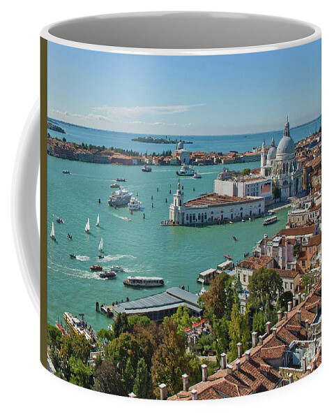 Santa Maria Della Salute Coffee Mug featuring the photograph Venice by Maria Rabinky