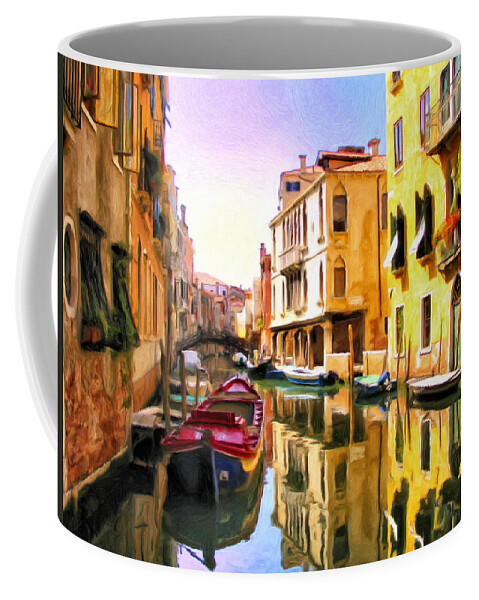 Venezia Coffee Mug featuring the painting Venice Morning by Dominic Piperata