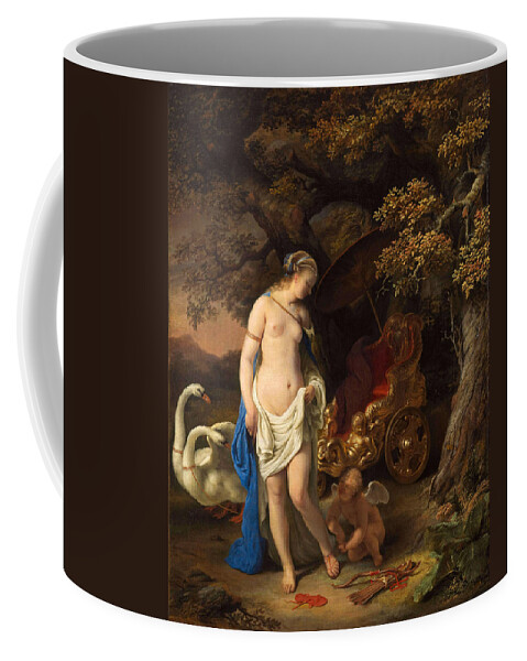 Ferdinand Bol Coffee Mug featuring the painting Venus and Cupid by Ferdinand Bol