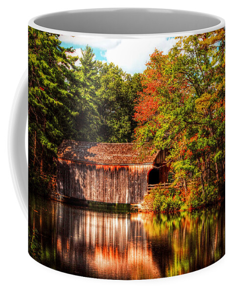 Vermont Covered Bridge Coffee Mug featuring the photograph Vermont Covered Bridge by Tina LeCour