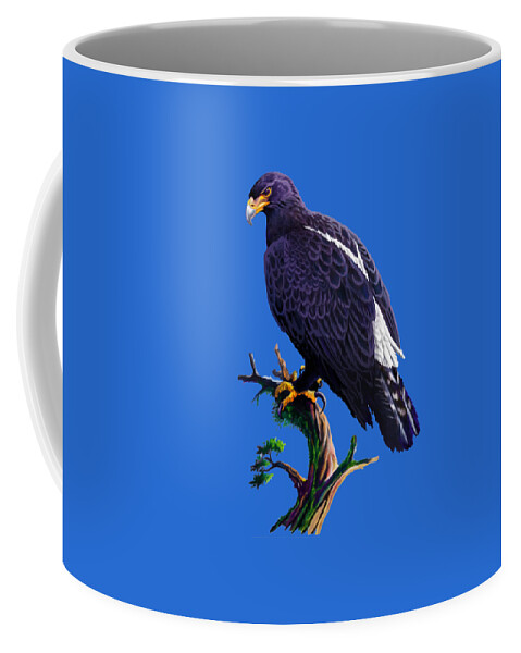 Kenya Coffee Mug featuring the painting Verreaux's Eagle by Anthony Mwangi