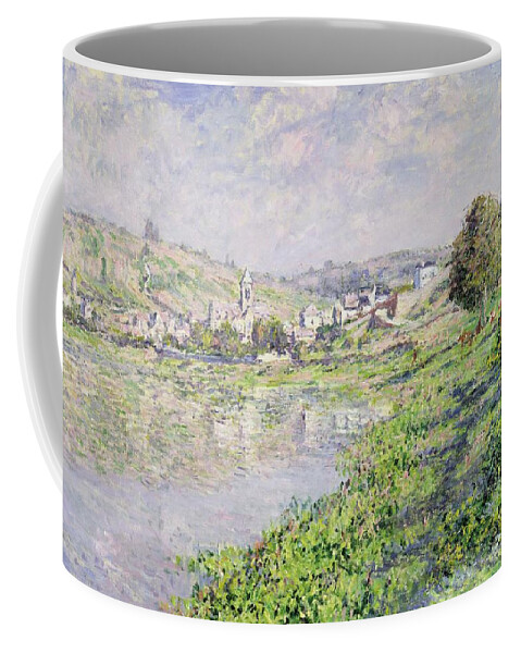Vetheuil Coffee Mug featuring the painting Vetheuil by Claude Monet