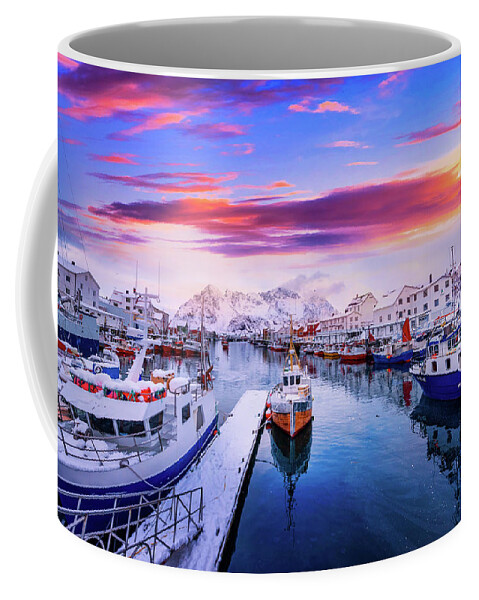 Norway Coffee Mug featuring the photograph Vibrant Norway by Philippe Sainte-Laudy