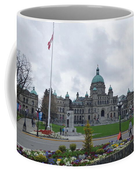 Victoria Coffee Mug featuring the photograph Victoria British Columbia Parliament Building by Charles Robinson