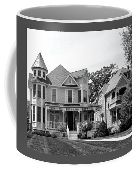 #victoriancharmmonochrome Coffee Mug featuring the photograph Victorian Charm 2 by Will Borden
