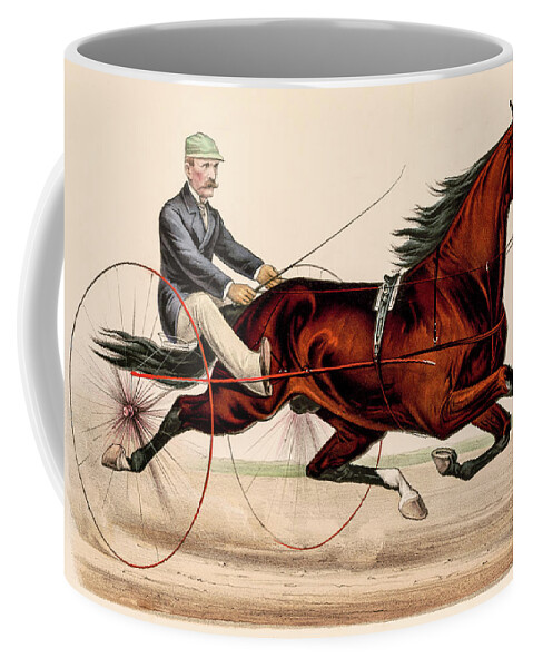 Cape May Coffee Mug featuring the photograph Victorian Horse Carriage Race by David Letts