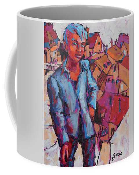  Coffee Mug featuring the painting Victorious by Jyotika Shroff