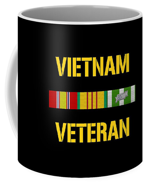 Vietnam Veteran Coffee Mug featuring the digital art Vietnam Veteran Ribbon Bar by War Is Hell Store