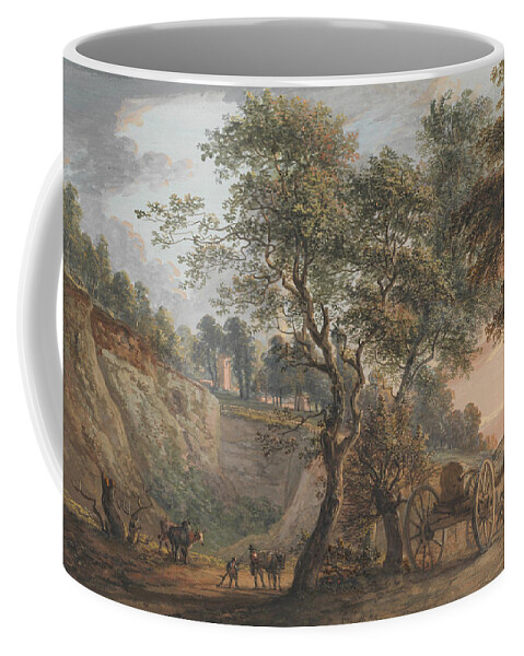 Paul Sandby Coffee Mug featuring the painting View at Charlton, Kent by Paul Sandby