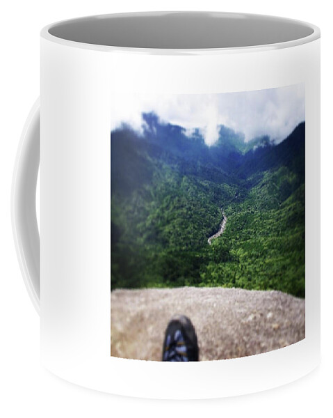 Taikoiwa Coffee Mug featuring the photograph View From The top of the mountain by Ippei Uchida