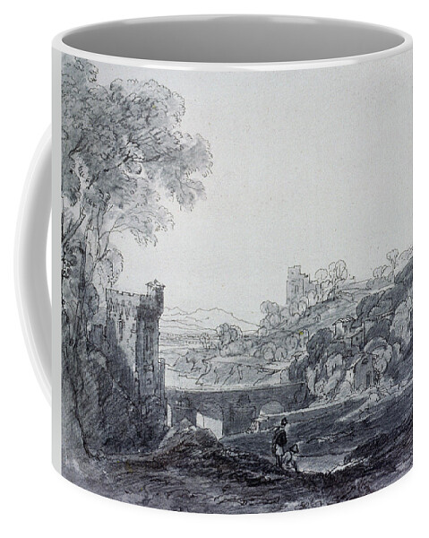 Countryside Coffee Mug featuring the photograph View in Italy by Augustus Wall Callcott