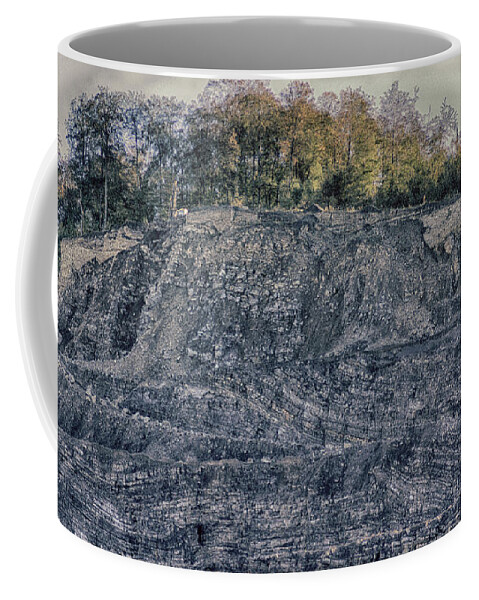 View Coffee Mug featuring the photograph View of a quarry by Eva-Maria Di Bella