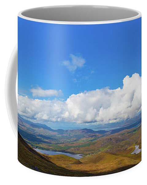 Blackvalley Coffee Mug featuring the photograph View of the Kerry landscape from Macgillycuddy's Reeks by Semmick Photo