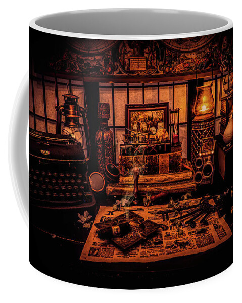 Vintage Still Life Coffee Mug featuring the photograph Vintage composition 2 by Lilia S