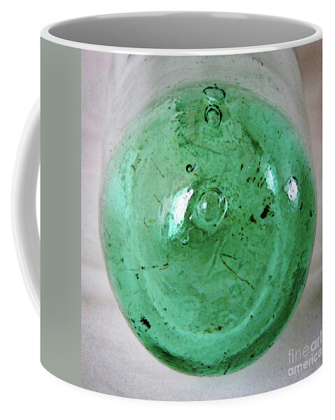 Old Bottles Coffee Mug featuring the glass art Vintage Glass Bottle Two by Phil Perkins