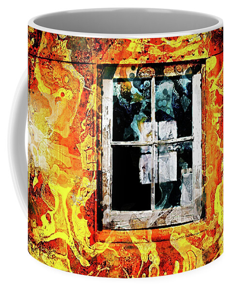 Grunge Coffee Mug featuring the photograph Vintage Grunge Window by Phil Perkins