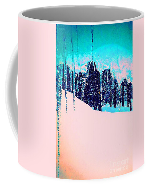Ice Cicles Coffee Mug featuring the photograph Vintage Pine Cicles by Jennifer Lake