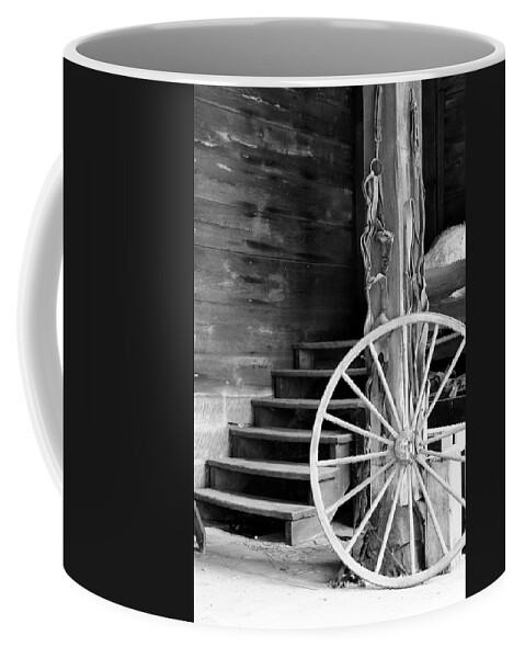 Wagon Wheel Coffee Mug featuring the photograph Vintage Scene by Michelle Joseph-Long