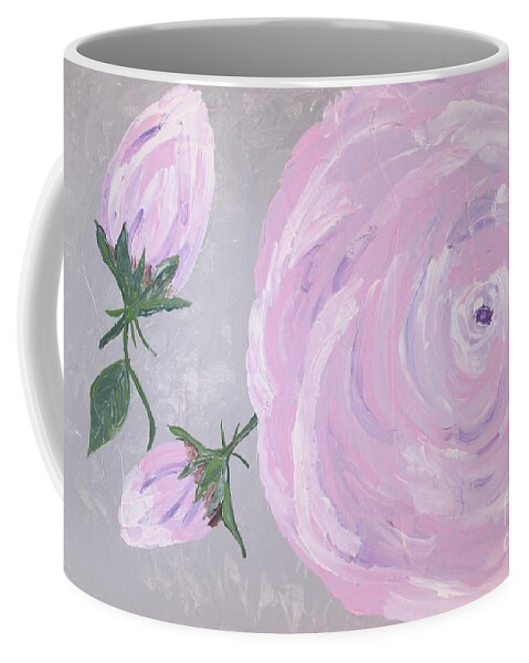 Beauty Coffee Mug featuring the painting Violet Power by Jennylynd James
