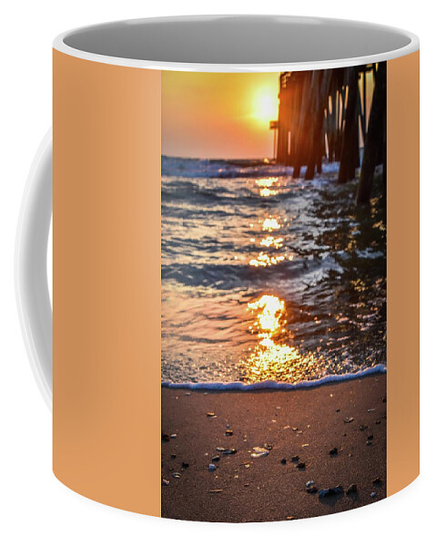 Virginia Beach Coffee Mug featuring the photograph Virginia Beach Summer Sunrise 34 by Larkin's Balcony Photography