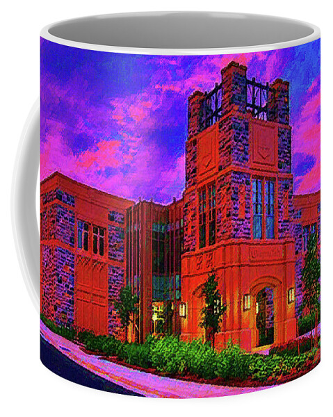 Virginia Tech Coffee Mug featuring the mixed media Virginia Tech by DJ Fessenden
