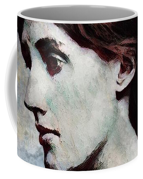 Virginia Woolf Coffee Mug featuring the digital art Virginia Woolf by Looking Glass Images