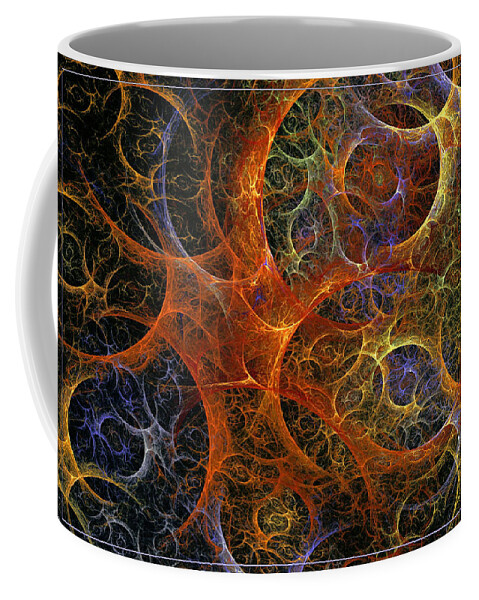 Art Coffee Mug featuring the digital art Virile moment by Sipo Liimatainen