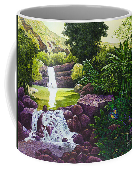 Hawaii Coffee Mug featuring the painting Visions of Paradise X by Michael Frank