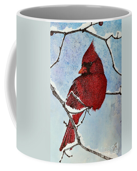 Poitillism Coffee Mug featuring the painting Visiting Spirit by Suzette Kallen