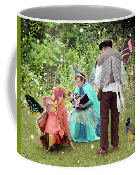 Lise Winne Coffee Mug featuring the digital art Visitors at a Fairy Blessing by Lise Winne