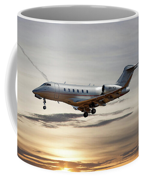 Vista Jet Coffee Mug featuring the photograph Vista Jet Bombardier Challenger 300 by Smart Aviation