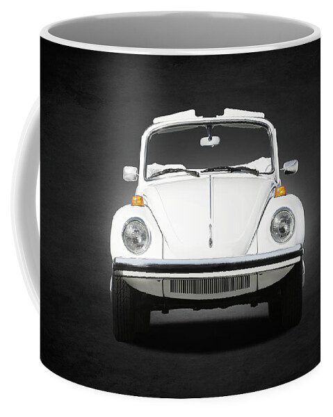 Triple White Super Beetle Coffee Mug featuring the photograph Volkswagen Beetle by Mark Rogan