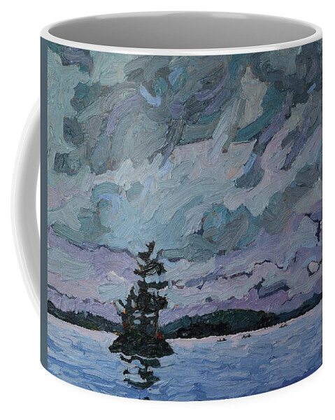1787 Coffee Mug featuring the painting Voyageur Vist by Phil Chadwick