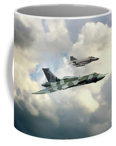 F4 Phantom Coffee Mug featuring the digital art Vulcan and Phantom by Airpower Art