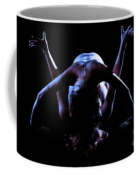 Artistic Coffee Mug featuring the photograph Vulture attack by Robert WK Clark