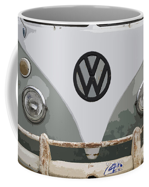 Vw Coffee Mug featuring the photograph VW Bus by Dennis Hedberg