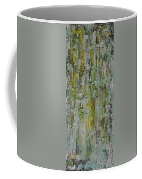 Abstract Painting Coffee Mug featuring the painting W21 - twice I by KUNST MIT HERZ Art with heart