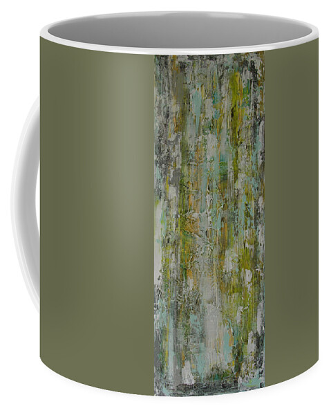 Abstract Painting Coffee Mug featuring the painting W22 - twice II by KUNST MIT HERZ Art with heart