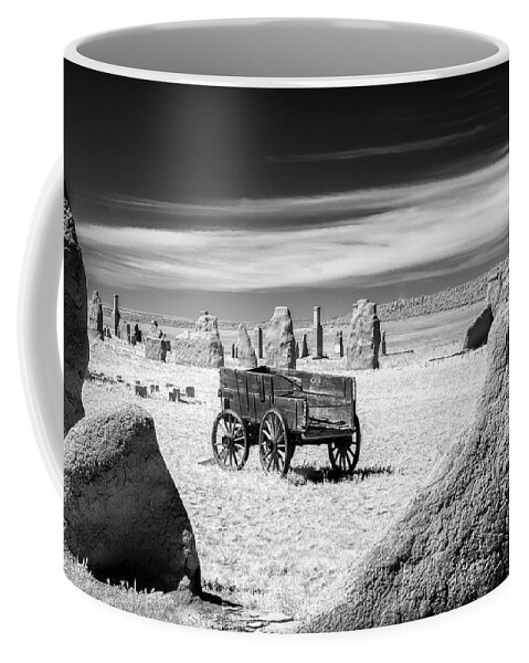 Wagon Coffee Mug featuring the photograph Wagon at Fort Union by James Barber