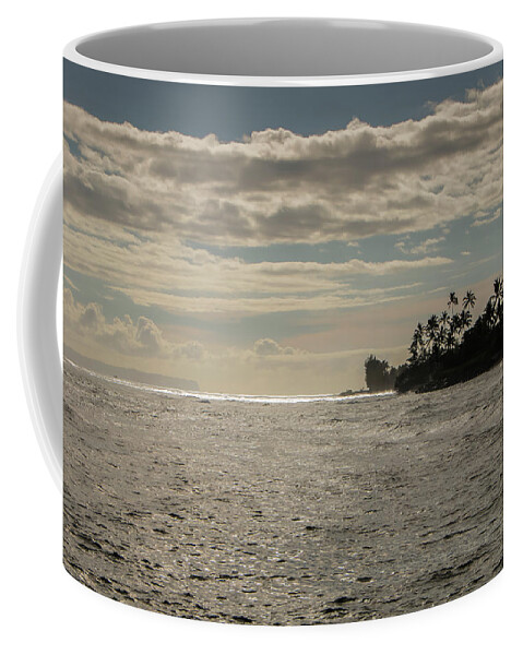 Fort Elizabeth State Park Coffee Mug featuring the photograph Waimea Bay at Dusk by Teresa Wilson