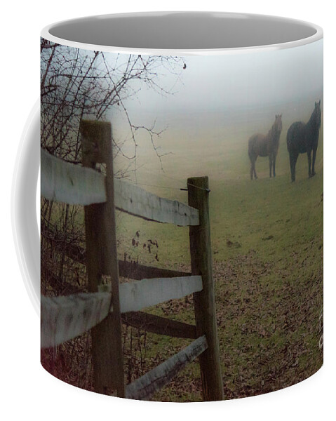Nature Coffee Mug featuring the photograph Waiting for the Fog to Lift by Joann Long