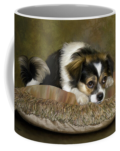 Waiting Coffee Mug featuring the digital art Waiting by Thanh Thuy Nguyen