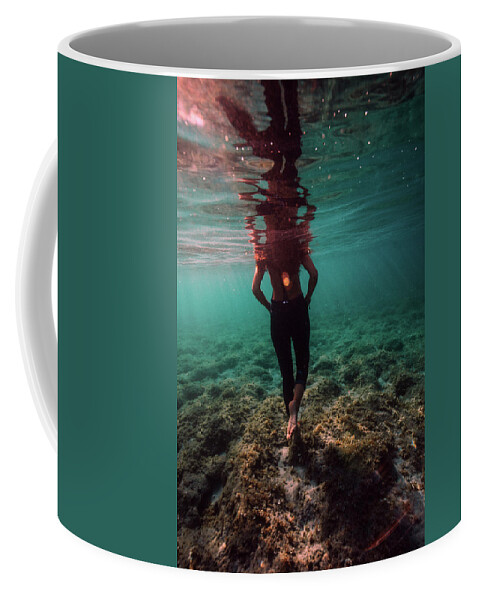 Swim Coffee Mug featuring the photograph Walk Away by Gemma Silvestre