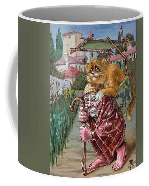 Wanderer Coffee Mug featuring the painting Walk before the rain by Victor Molev